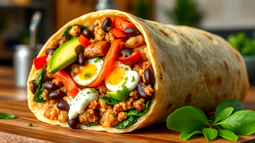 simple breakfast burrito recipe