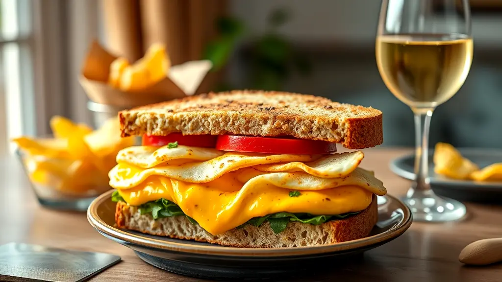 curried egg sandwich