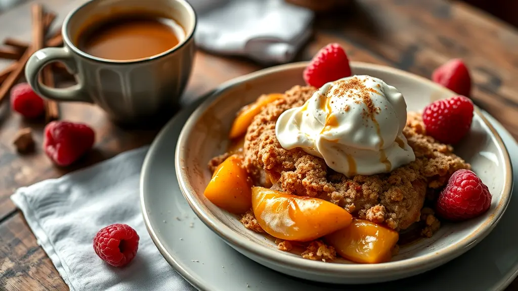 peach crumble recipe